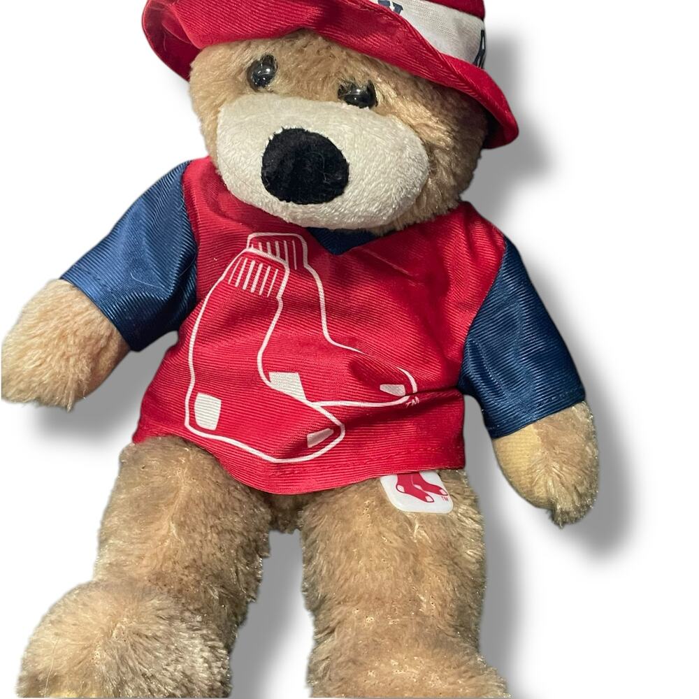 Boston Red Sox Teddy Bear 14" Plush MLB Baseball Good Stuff Fenway Bucket Hat - Picture 5 of 14